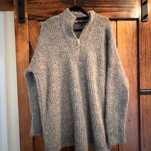 Express London Gray Knit Sweater